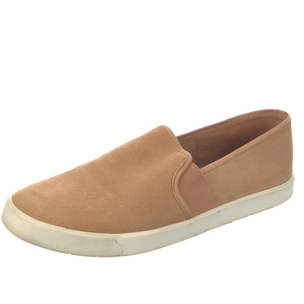 Vince Women’s Slip On Sneakers Size 10 Tan Preppy Suede Leather Causal luxury